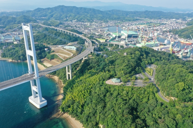 今治市内の風景
